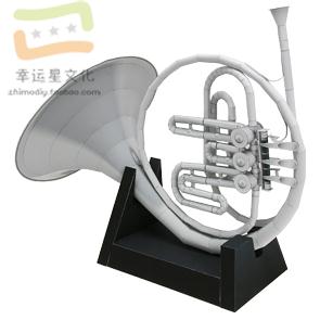 Musical Instrument Horn - Müzik Aleti Korn 3D Kağıt Modeli