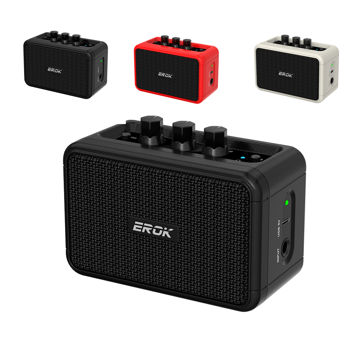 Musical Instrument Amplifier - Taşınabilir EROK Mini 5W Gitar Amfisi