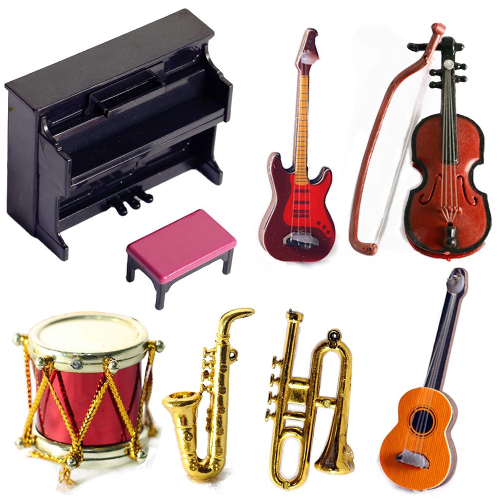 Musical Instrument Oboe - Minyatür Bebek Müzik Aletleri 1/12 Ölçekli