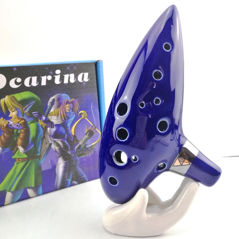 Musical Instrument Zelda - Anime Zelda Ocarina Seramik 12 Delik