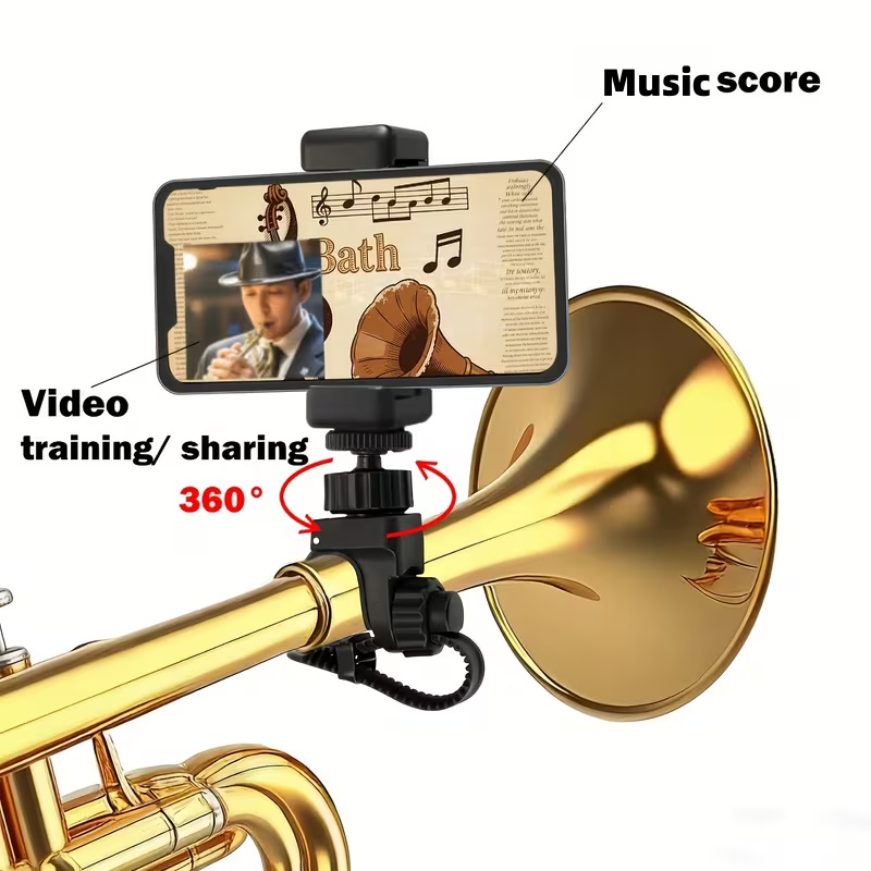Musical Instruments List - Ayarlanabilir 360 ° Trompet/Flugelhorn/Saksafon için Döner