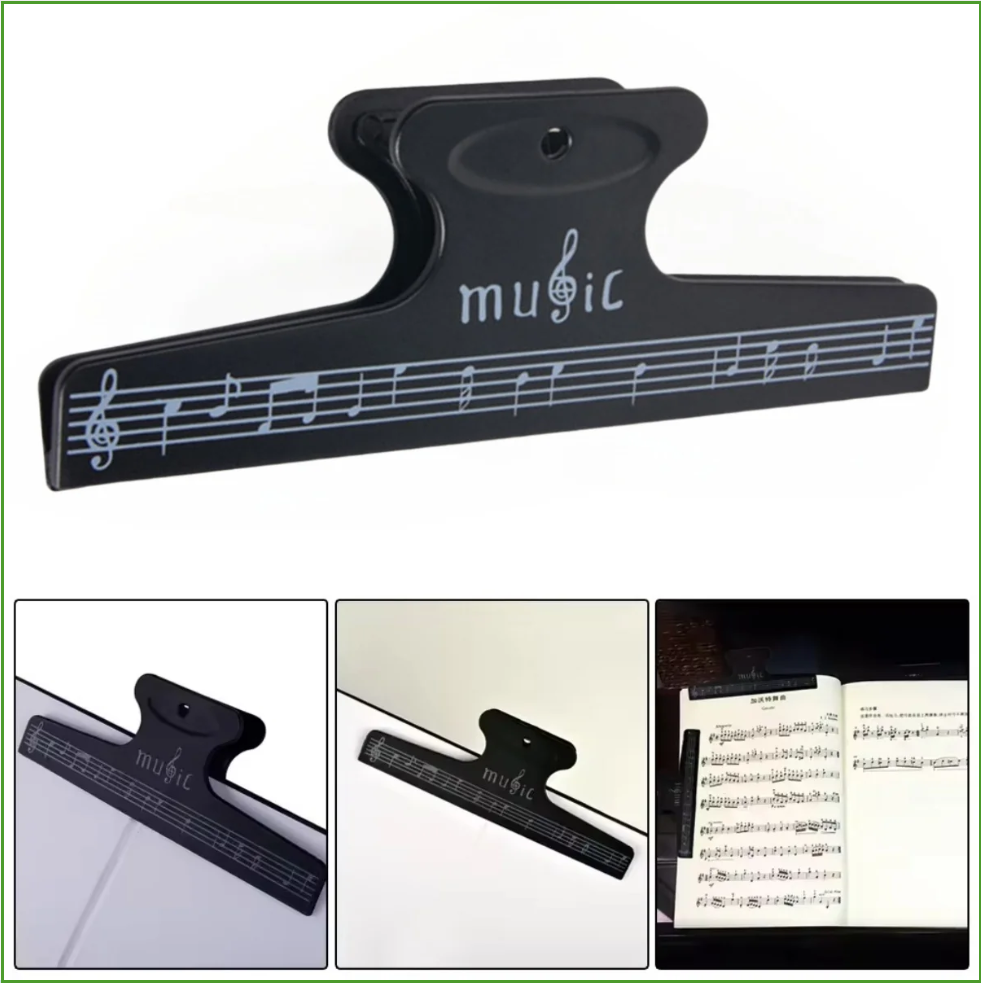 Musical Instruments List - Notalar için Klipsler Kitap Sayfası Not
