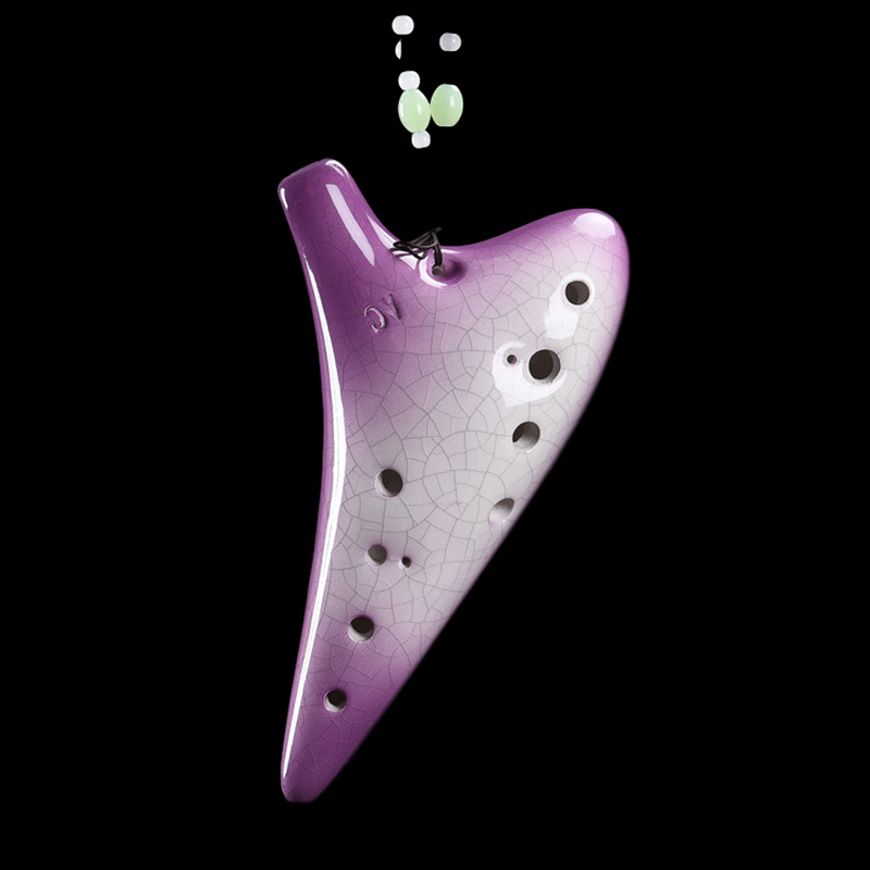 Mor seramik Ocarina 12 delik A - Musical Instrument Zelda incelemesi ve fiyatı