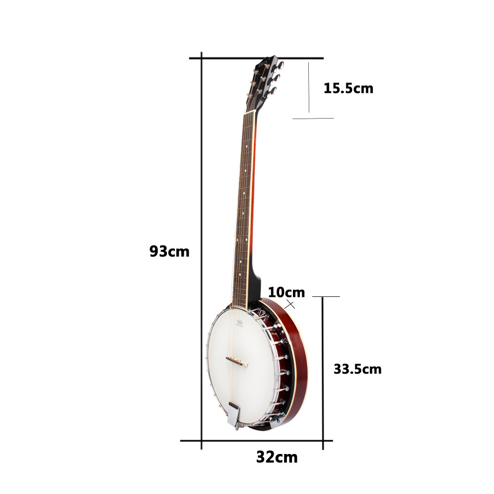 6 telli banjo, doğal ahşaptan  - Musical Instrument Banjo incelemesi ve fiyatı